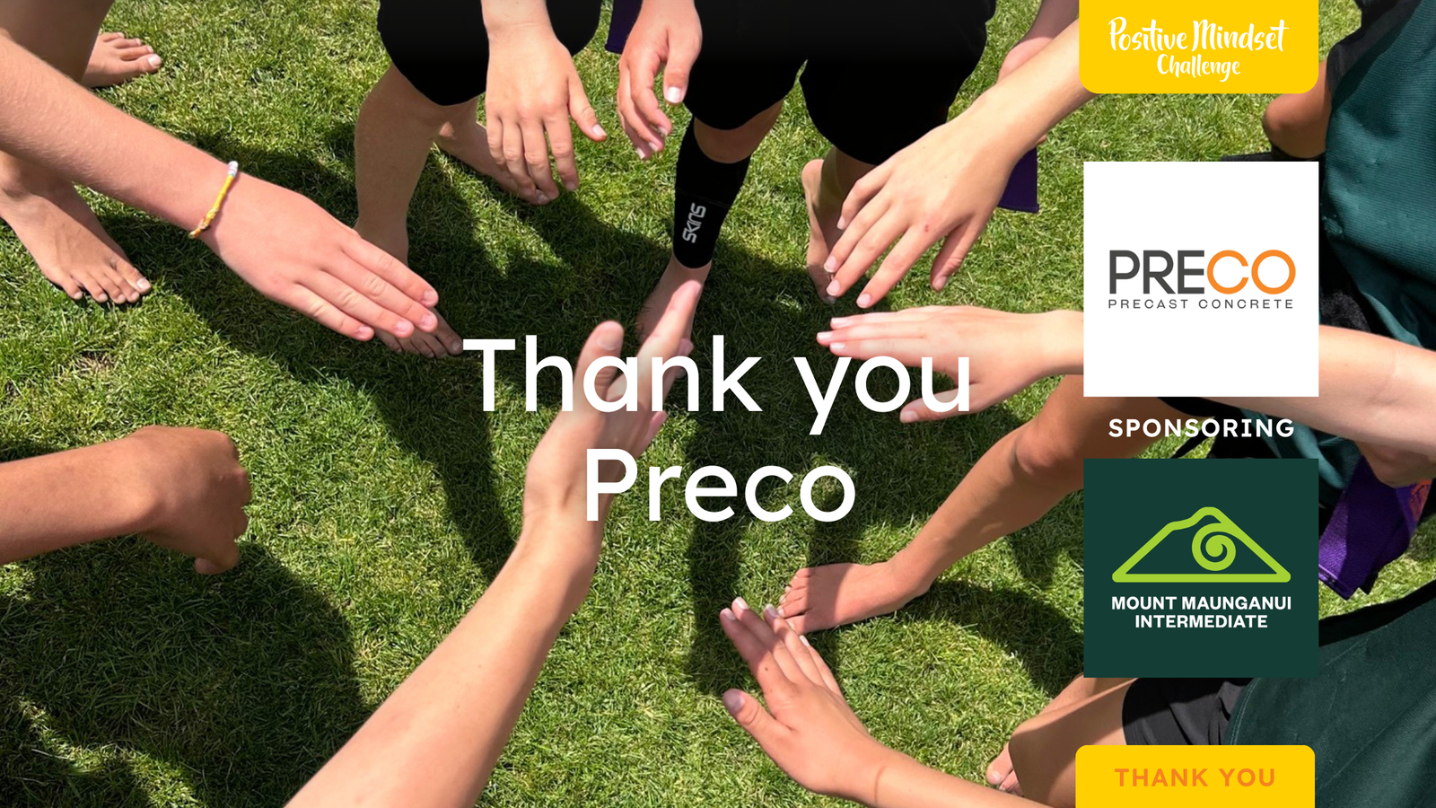 Read more about the article Preco Sponsors Mount Maunganui Intermediate to become a Positive Mindset School